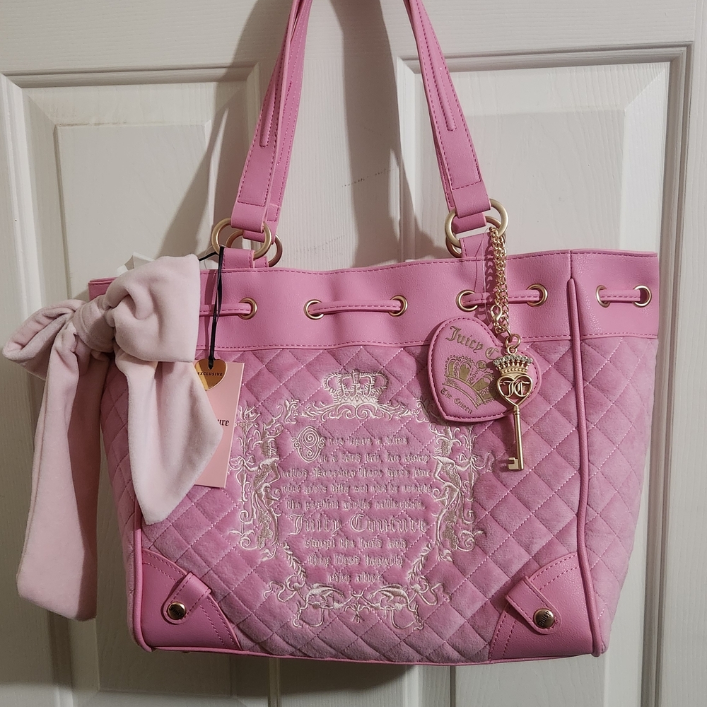Juicy Couture Fairy Tale Tote Daydreamer Pink NWT